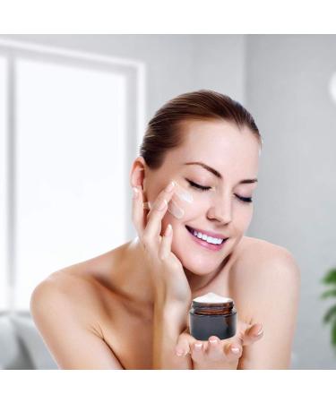 WINSDL Empty Cream Box - 30ml Amber Jars Set (6 Pieces) for Cosmetics Creams and Ointments - Brown Glass Storage - Buy Online on GoSupps.com