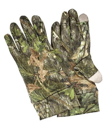 The Grind Mossy Oak Obsession Turkey Gloves, Lightweight Touchscreen Compatible Camo Gloves for Turkey Hunting