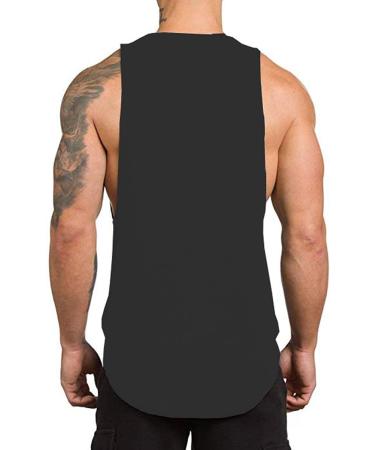 Muscle Killer Men's 3 Pack Gym Workout Stringer Tank Tops - Black, Apricot, Dark Purple | Bodybuilding Fitness T-Shirts - Large - Buy Online on GoSupps.com