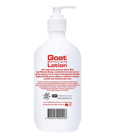 Goat Milk Lotion | Moisturizing & Non-Greasy | 17 oz | Enriched with Manuka Honey | Ideal for Dry Itchy Sensitive Skin | Made in Australia - Buy Online on GoSupps.com