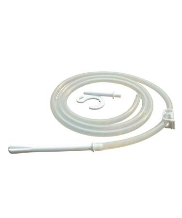 Platinum Cured Silicone Tube with Nozzle Set for 2 Quart and 1.5 Quart Stainless Steel Enema Can | Silicon Tube with Enema Nozzle Set