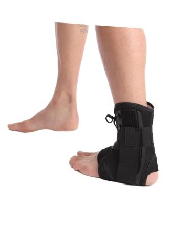Mobestech 1pc Plantar Support Strap Guard Achilles Tendon Support Immobilizer Stirrup Swelling Pain Football Volleyball S Black