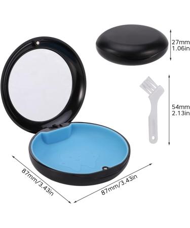 PXRJE Retainer Case with Mirror and Magnetic Closure - Orthodontic Denture Box with Aligner Remover Hook and Brush (Black) - Buy Online on GoSupps.com