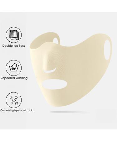 Buy Pologmase Face Scarf | Eggsee Women's & Men's Cooling UV Protection | Washable Dustproof Moisturizing Facial Scarf - Summer Essentials in Milk Tea Color - Buy Online on GoSupps.com