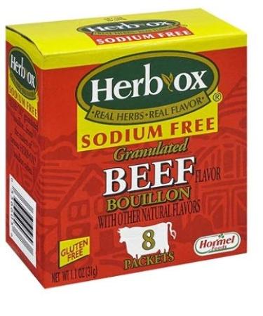 Herb-Ox Bouillon Variety Pack - Chicken, Beef, Sodium-Free Options - 8ct Boxes (Pack of 4) with Basting Brush - Buy Online on GoSupps.com