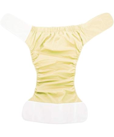 Adult Cloth Diaper - Reusable Washable Adjustable Nappy - Yellow - Buy Online on GoSupps.com