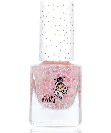 Miss Nella Happily Ever After Pink Glitter Nail Polish for Kids | Non-Toxic, Odour-Free & Water-Based Formula | Easy Peel Off formula for Children & Toddlers - Buy Online on GoSupps.com