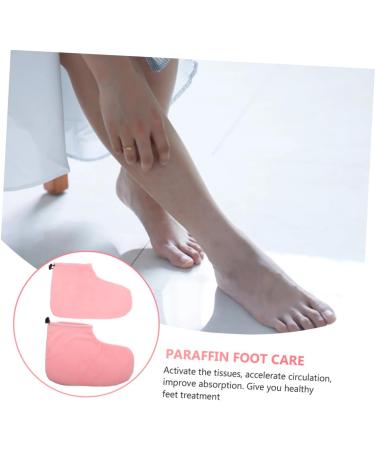 FRCOLOR 2 Pairs Wax Therapy Warm Foot Cover Heel Socks Foot Treatment Wrapping Cover Beauty Paraffin Wax Paraffin Bath Foot Bags Paraffin Wax Work Gloves Paraffin Bath Foot Cover Cotton - Buy Online on GoSupps.com