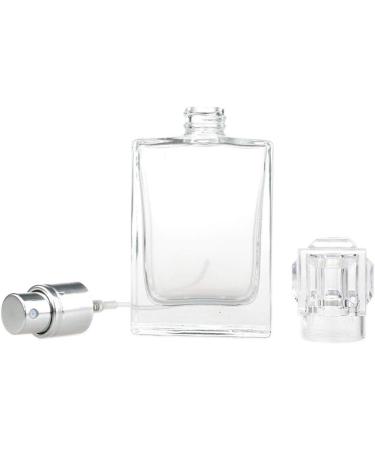 Enslz Square Flint Perfume Atomizer - Refillable 30ml Clear Glass Spray Bottle for Travel | International Shipping - Buy Online on GoSupps.com