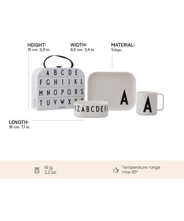 Design Letters Eat & Learn Tritan Suitcase | Children's Drinking Cups & Dishes | Perfect Gifts for Starting School - Shop Now! - Buy Online on GoSupps.com
