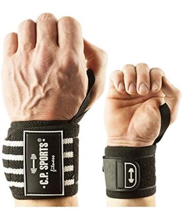 C.P.Sports Strongman Bodybuilding Wrist Bandages - Velcro Fastener & Thumb Tensioning for Maximum Stability | 8 Colors | Fitness & Kraftsport Support - Buy Online on GoSupps.com