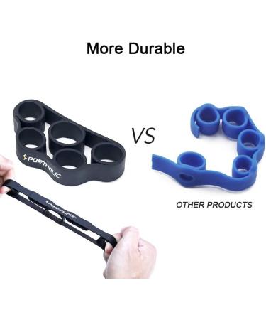 4 Pack Hand Exerciser Grip Strengthener  Finger Stretcher Hand Grip Resistance Bands Hand Strengthener Hand Strengthening Forearm Exerciser for Arthritis Black - Buy Online on GoSupps.com