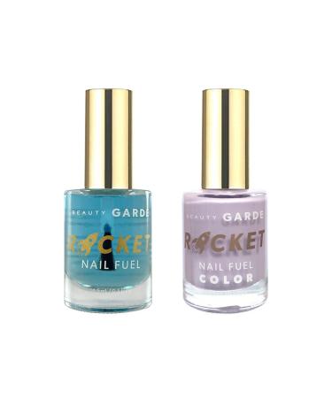 BeautyGARDE Rocket Nail Fuel & Polish Nail Care 2 Pack 1 Rocket Nail Fuel & 1 Nail Polish Color Wink Nail Strengthener & Growth Treatment Nail Polish 7-Free Nail Care Nonie Cr me 1 Oz