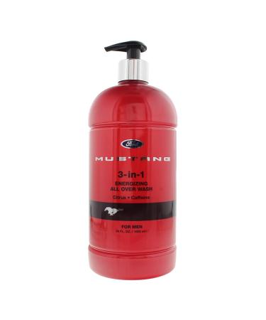 Mustang 3-In-1 Invigorating Body Wash 1000ml Red