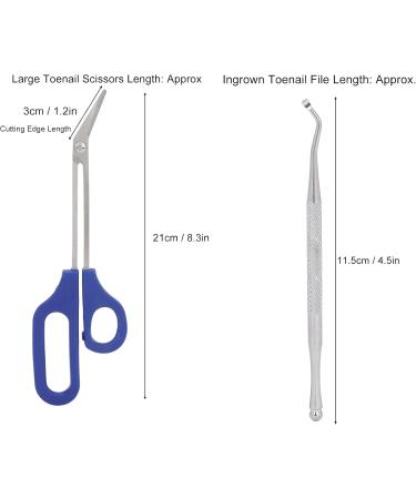 Long Handle Toenail Clippers Ergonomic Firm Toenail Scissors Sturdy Rust Proof Portable Toenail Lifter for Home Travel for Elderly for Pregnant Woman(L) - Buy Online on GoSupps.com