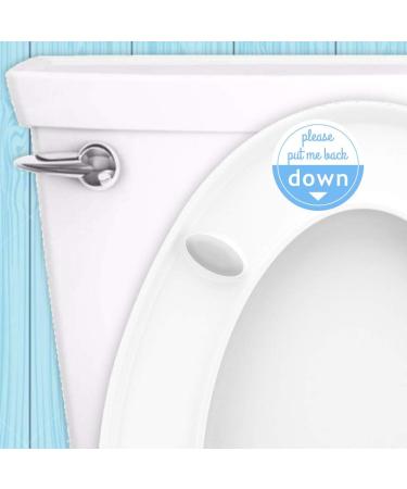 Put Me Down Toilet Seat Reminder Sticker - Heavy Duty Vinyl Decal (2.25 Inch) - Buy Online on GoSupps.com
