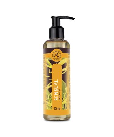 Sensual massage oil 200ml - 100% natural ylang ylang oil & jojoba oil - wonderful fragrance - sensual partner massage - natural cosmetics - massage oils for excitement - Buy Online on GoSupps.com