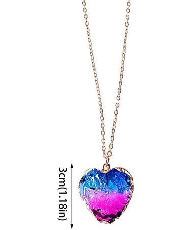 PEMXSWA Natural Quartz Crystal Moon Pendant Chakra Healing Crystal Necklace Jewelry for Women Wonderful Christmas Birthday Gift (L 1 PC) - Buy Online on GoSupps.com