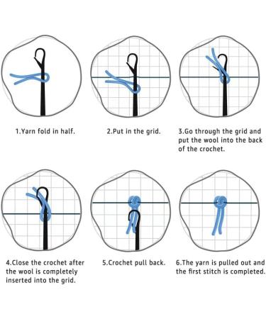 Night Owl Latch Hook Kit for Kids - Beginner DIY Craft Kit 30x30cm - Buy Online on GoSupps.com