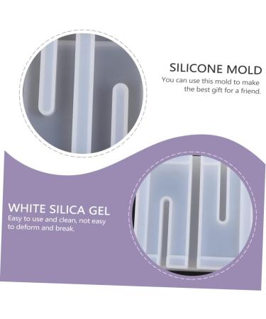 NUOBESTY for Practical Household DIY Tones Holder Molds Shaped Pen Mould Phone Resin Lipstick Square Drip White 9.5X9.5X3CM - Buy Online on GoSupps.com