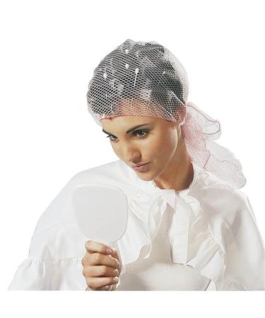 SIBEL Large Medium Density Triangular Tie Hair Setting Net - WHITE 1142823-01