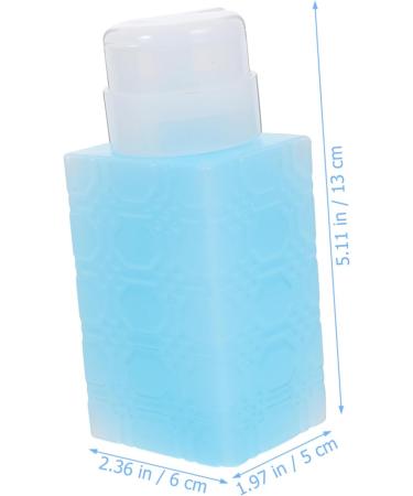 NUSITOU Gel Nail Polish Nail Gel Polish Liquid Pump Dispenser Nail Polish Remover Powder Pump Bottle Alcohol Dispenser Makeup Remover Bottle Repair Travel Plastic Shampoo Bottle 6x5x13cm Blue - Buy Online on GoSupps.com