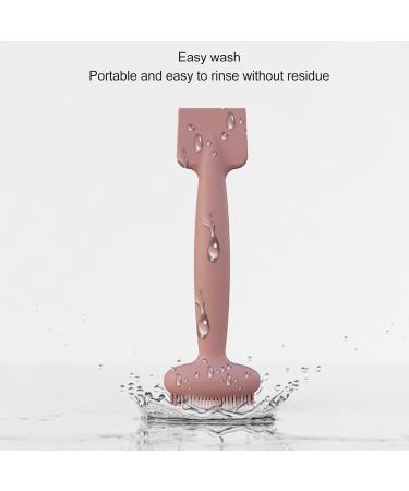 Dual Head Silicone Facial Mask Brush Comfortable Handle Fine & Flat Brush Head Easy to Wash for Deep Cleansing Applicator for Beauty Salon & Home Use - Buy Online on GoSupps.com