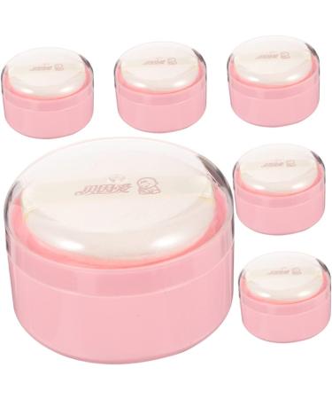 Toddmomy Baby Powder Set - 12 Pcs Body Powder Puff Box with Pink Synthetic Sponge - Compact Child-Friendly Plastic Containers - 8x6cmx2pcs Pinkx2pcs - Buy Online on GoSupps.com