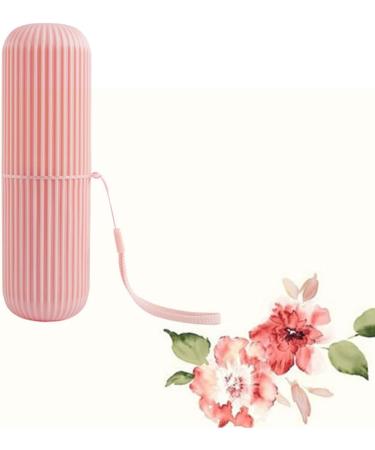 Beaupretty Travel Toothbrush Cup - Pink Toothpaste Organizer & Holder | 1PC 19.6x6cm - Perfect for International Shipping - Buy Online on GoSupps.com
