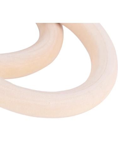 ZPHYD 20 Handmade Wooden Bite Rings for DIY Jewelry - Natural Accessories for Toddler Teething - Buy Online on GoSupps.com