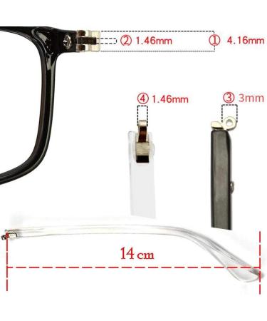 Transparent Plastic Lenses Temple Arm Eyeglasses Replacement - International Shipping Available - Buy Online on GoSupps.com