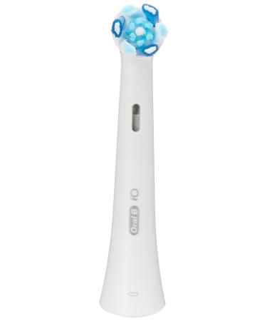 Oral-B iO Ultimate Clean Electric Toothbrush Head, Twisted & Angled Bristles for Deeper Plaque Removal, Pack of 4, White 8x10/16x20, 4 pack