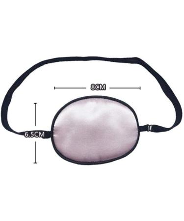 Breathable Adjustable Strabismus Eye Patch | Silk Amblyopia Mask for Adults & Children (Pink - Buy Online on GoSupps.com