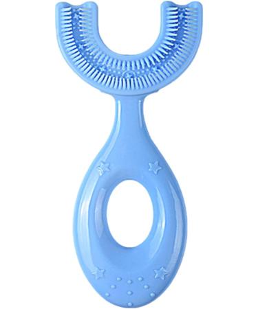 U-Shaped Children's Toothbrush | 360-Degree Soft Silicone for Ages 1-6 | Kids' Handheld Food-Like Toothbrush - Buy Online on GoSupps.com