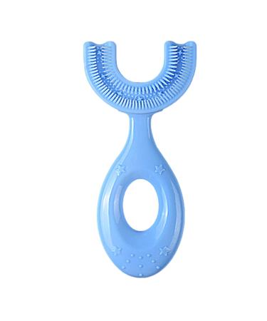 Generic soft bristle toothbrush for children Siliocne U-shaped children's toothbrush 360-degree toothbrush for children soft hand toothbrush made of food-safe silicone suitable for children from 6 to 12