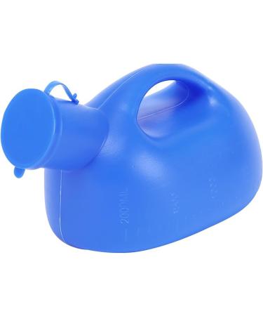 Urinals for Men -Night Use - 2000mL Thick Plastic Mens Bedpan Bottle with Screw-on Lid - Spill Proof Portable Pee Bottles Use in Bed Travel Urine Collection Containers Happy - Buy Online on GoSupps.com