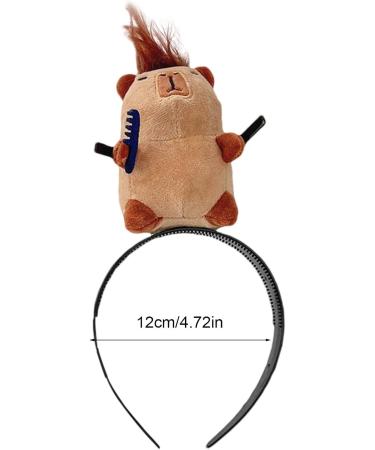 Animal Headbands for Girls Animal Skincare Headband Women Spa Makeup Headband for Washing Face Plush Hairband Hair Accessories Brown - Buy Online on GoSupps.com