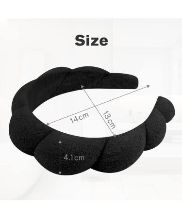 URAQT Spa Headband for Women - Soft Makeup Headband for Skincare, Yoga, and Sports | Black - Buy Online on GoSupps.com