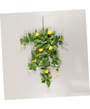 Zerodeko 10pcs Simulation Lemon Rattan Yellow Lemons Branches Artificial Fruits Home Accents Decor Fake Lemon Branch Leaf Decor Artificial Plant Fake Branches Bright Yellow Bouquet Plastic Greenx10pcs 80x18cmx10pcs - Buy Online on GoSupps.com