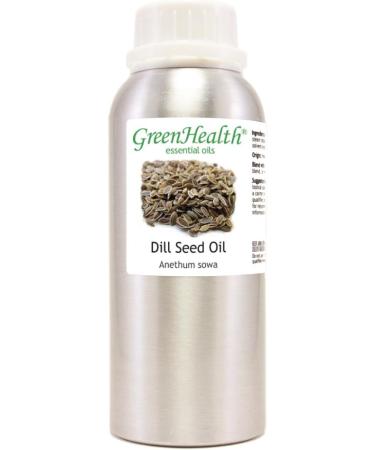 Dill Seed 8 fl oz (237 ml) Aluminum Bottle w/Plug Cap 100% Pure Essential Oil GreenHealth - Buy Online on GoSupps.com