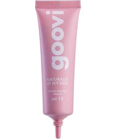  Goovi GOOVI Naturally Tinted Beauty Cream - Tinted Day Cream SPF 15 - Natural BB cream for all skin types - Moisturizing covering and skincare in one - 30 ml - Buy Online on GoSupps.com