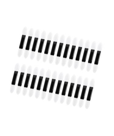 CIMAXIC 100pcs ladies suits EyeShadow Sponge Applicator eyeshadow brush kit Smudge brush Oval travel Patcher M White