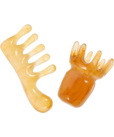 FRCOLOR 10 STK Jade Massage Comb - Manual Scalp Massager & Gua Sha Hair Care Tool for Head & Face - International Shipping Available - Buy Online on GoSupps.com