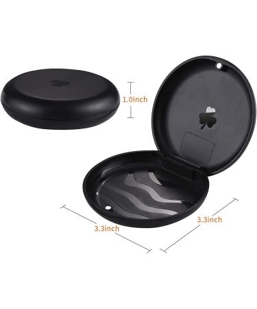 LUXUROME Retainer Case - Solid Orthodontic Case, Black (2 Pack) - Buy Online on GoSupps.com