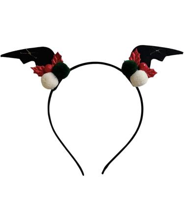 amangul Antlers Headband Hair Hoop Devil Wing Headband Christmas Deer Horn Headband Christmas Hair Hoop Headband n Antlers(Green) - Buy Online on GoSupps.com