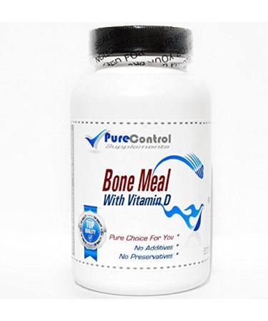 Bone Meal with Vitamin D // 200 Capsules // Pure // by PureControl Supplements