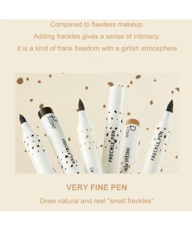 Freckle Pen Set - 2Pcs Light Brown & Dark Brown | Natural Long-Lasting Waterproof Freckle Makeup Tool - Buy Online on GoSupps.com