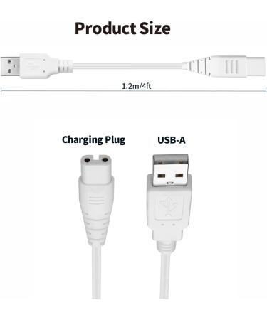 USB Charging Cable for Water Flosser - Universal Replacement Charger for Nicwell Fairywill Aquasonic & More - Buy Online on GoSupps.com