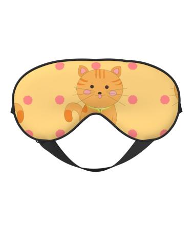 Cute Cartoon Kitten Eye mask Soft Elastic and Adjustable Nighttime Comfort Sleeping mask Suitable for Both Men and Women