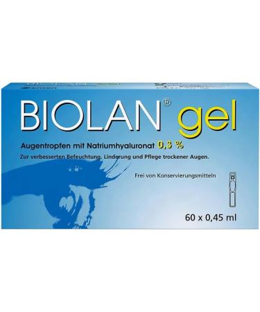 Buy Biolan Gel Eye Drops - 60x0.45 ml | Soothing Eye Relief | Fast International Shipping - Buy Online on GoSupps.com